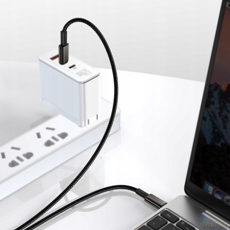 Baseus Tungsten Gold Kabel Type-C - Type-C 100W 5A Huawei Super Charge Quick Charge 4.0 Power Delivery do Macbook Samsung Xiaomi Huawei 2m