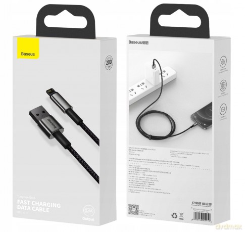 Baseus Tungsten Kabel USB Lightning Apple do iPhone 2.4A 2m