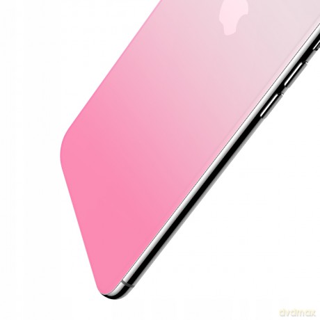 Full-glass Coloring Szkło hartowane ochronne na tył telefonu 9H + dwie folie na obiektyw do Iphone X EOL