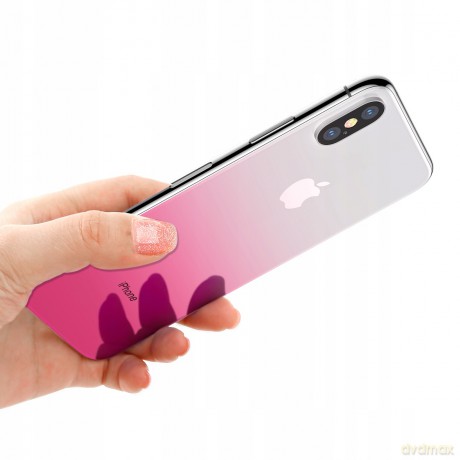 Full-glass Coloring Szkło hartowane ochronne na tył telefonu 9H + dwie folie na obiektyw do Iphone X EOL