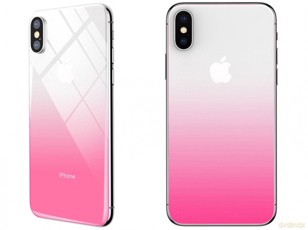 Full-glass Coloring Szkło hartowane ochronne na tył telefonu 9H + dwie folie na obiektyw do Iphone X EOL