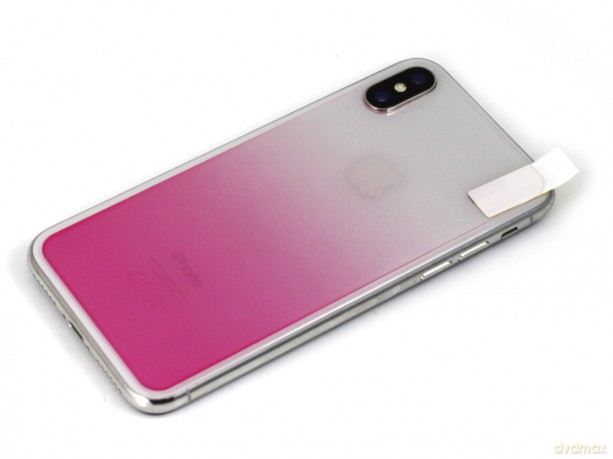 Full-glass Coloring Szkło hartowane ochronne na tył telefonu 9H + dwie folie na obiektyw do Iphone X EOL