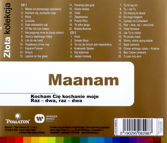 Maanam: Złota Kolekcja Vol. 1 & Vol. 2 (Limited) [2CD]