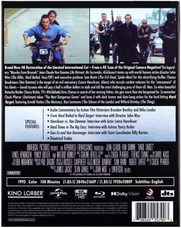 Hard Target (Nieuchwytny cel) [Blu-Ray 4K]+[Blu-Ray]