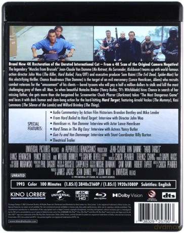 Hard Target (Nieuchwytny cel) [Blu-Ray 4K]+[Blu-Ray]