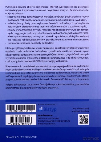 Koszty robót budowlanych. Ustalanie wartości i rozliczanie zamówień publicznych - Radosław Sekunda, Lidia Więcław-Bator [KSIĄŻKA]