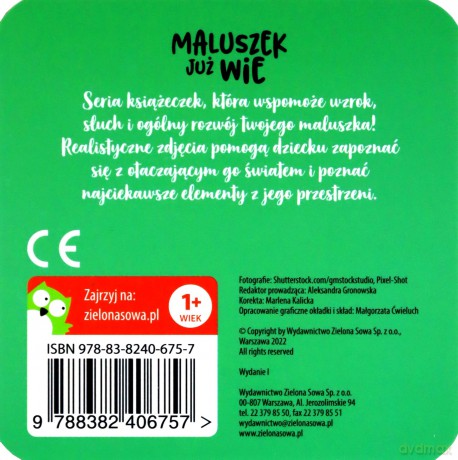 W parku. Maluszek już wie [KSIĄŻKA]