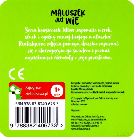 Zwierzęta w zoo. Maluszek już wie [KSIĄŻKA]
