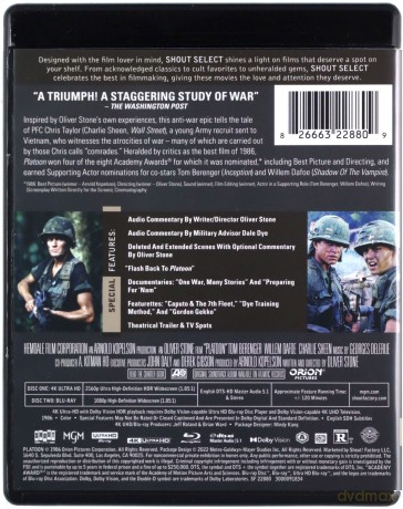 Platoon (Pluton) [Blu-Ray 4K]+[Blu-Ray]