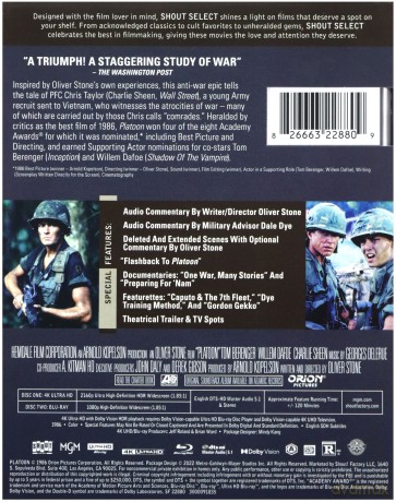 Platoon (Pluton) [Blu-Ray 4K]+[Blu-Ray]