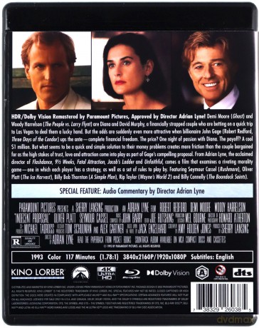 Indecent Proposal (Niemoralna propozycja) [Blu-Ray 4K]+[Blu-Ray]