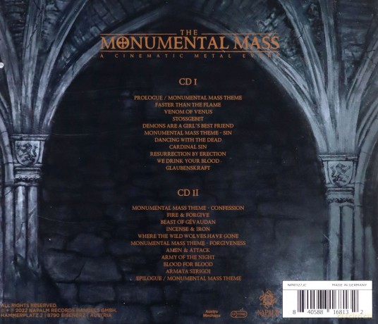 Powerwolf: The Monumental Mass A Cinematic Metal Event [2CD]