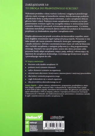 Zarządzanie 3.0. Kierowanie zespołami z wykorzystaniem metodyk Agile - Appelo Jurgen [KSIĄŻKA]