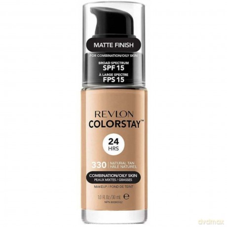 Revlon ColorStay With Pump Makeup Podkład z pompką do cery tłustej i mieszanej 330 Natural Tan 30 ml