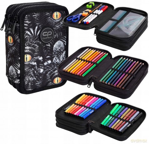 Piórnik potrójny z wyposażeniem Jumper 3 Croc E67607 CoolPack
