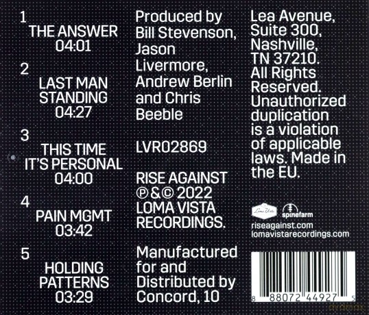 Rise Against: Nowhere Generation II [CD]