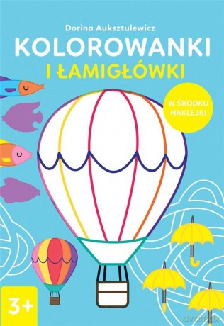 Kolorowanki i łamigłówki 3+ - Dorina Auksztulewicz [KSIĄŻKA]