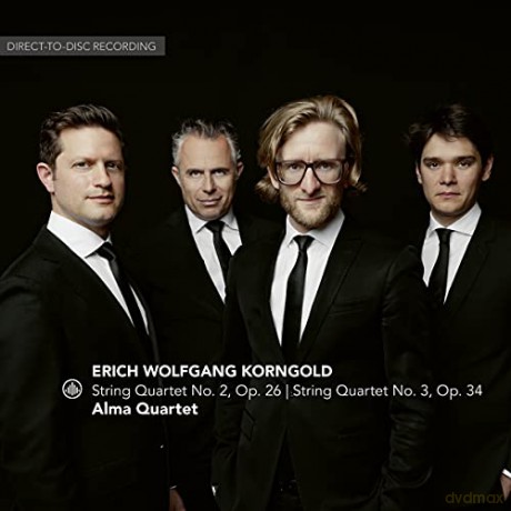 Alma Quartet: Wolfgang Erich Korngold: String Quartet No. 2, Op. 26, String Quartet No. 3, Op. 34 [CD]
