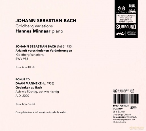 Hannes Minnaar: Johann Sebastian Bach: Goldberg Variations [2SACD]