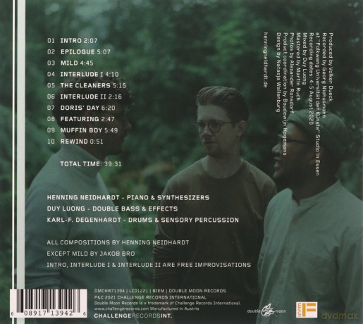 Henning Neidhardt Trio: First Of The Roll - JazzThing Next Generation Vol. 90 [CD]