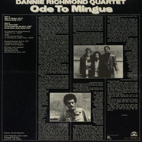 Dannie Richmond Quartet: Ode to Mingus [Winyl]