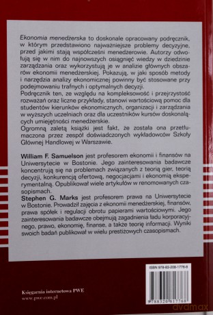 Ekonomia Menedżerska - William F.Samuelson, Stephen G.Marks [KSIĄŻKA]