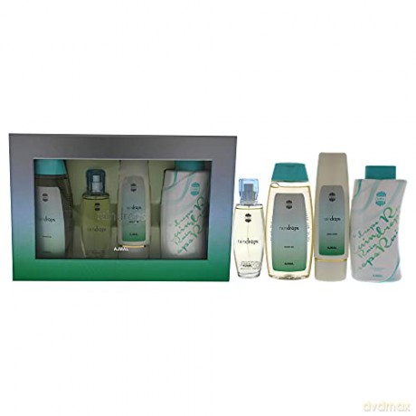 Ajmal Raindrops - EDP 50 ml + body lotion 100 ml + shower gel 200 ml + powder 100 g for women