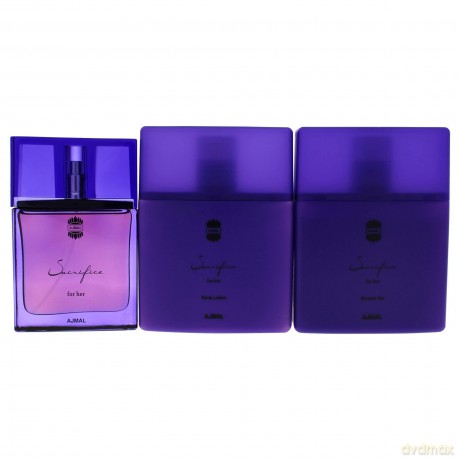 Ajmal Sacrifice For Her - EDP 50 ml + body lotion 225 ml + shower gel 225 ml for women