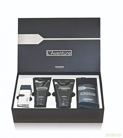 Al Haramain L´Aventure - EDP 30 ml + shower gel 150 ml + aftershave balm 100 ml + towel for men