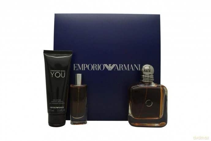 Armani Emporio Armani Stronger With You - EDT 100 ml + EDT 15 ml + shower gel 75 ml for men
