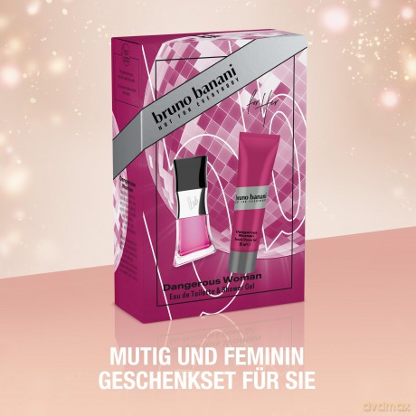 Bruno Banani Dangerous Woman - EDT 30 ml + shower gel 50 ml for women