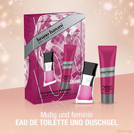 Bruno Banani Dangerous Woman - EDT 30 ml + shower gel 50 ml for women