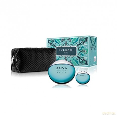 Bvlgari Aqva Pour Homme Marine - EDT 100 ml + EDT 15 ml + cosmetic bag for men