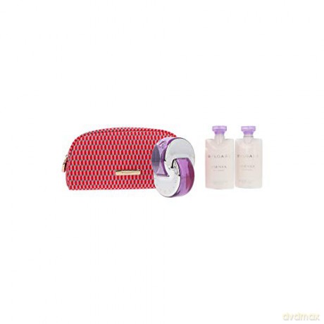 Bvlgari Omnia Amethyste - EDT 65 ml + 2 x body lotion 75 ml + cosmetic bag for women