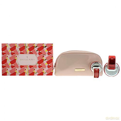 Bvlgari Omnia Coral - EDT 65 ml + EDT 15 ml + cosmetic bag for women