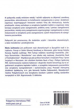 Zaangażowanie Pracowników Sposoby Oceny I Motywowania - Marta Juchnowicz [KSIĄŻKA]