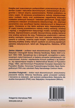Statystyka Od Podstaw - Janina Jóźwiak, Jarosław Podgórski [KSIĄŻKA]