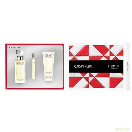 Calvin Klein Eternity - EDP 100 ml + body lotion 100 ml + EDP 10 ml for women