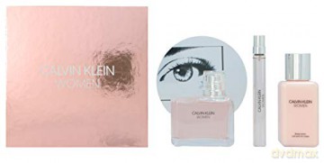 Calvin Klein Women - EDP 100 ml + body lotion 100 ml + EDP 10 ml for women