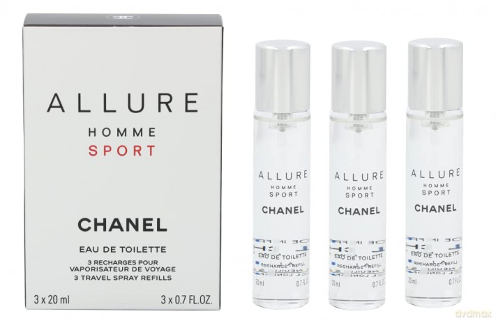 Chanel Allure Homme Sport - EDT cartridge (3 x 20 ml) - Volume: 60 ml for men