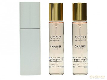 Chanel Coco Mademoiselle - EDT 20 ml (refillable bottle) + EDT cartridge 2 x 20 ml - Volume: 60 ml for women