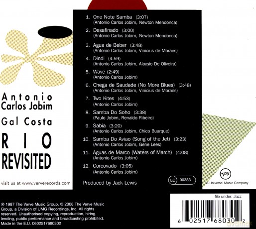 Antonio Carlos Jobim & Gal Costa: Rio Revisited [CD]