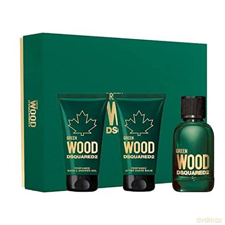 Dsquared˛ Green Wood - EDT 50 ml + shower gel 50 ml + aftershave 50 ml for men