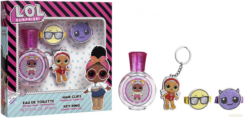 EP Line LOL Surprise - EDT 30 ml + 2 x rubber band + pendant for kids