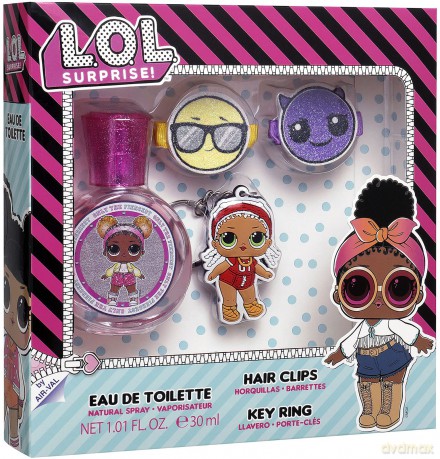 EP Line LOL Surprise - EDT 30 ml + 2 x rubber band + pendant for kids