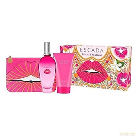 Escada Summer Festival - EDT 100 ml + body lotion 150 ml + cosmetic bag for women