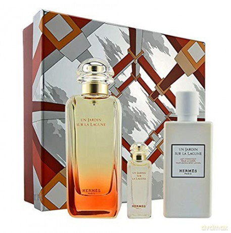 Hermes Un Jardin sur La Lagune - EDT 100 ml + body lotion 80 ml + EDT 7.5 ml for men
