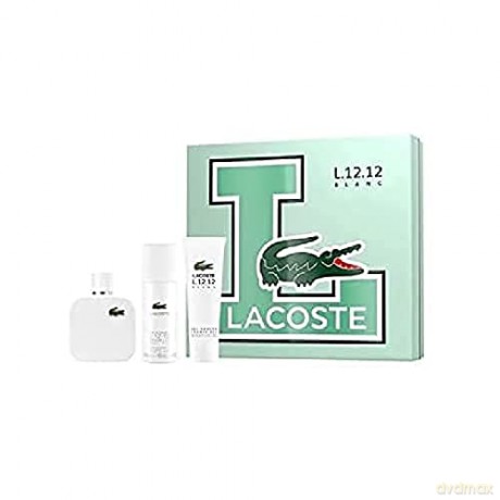 Lacoste Eau De Lacoste L.12.12 Blanc - EDT 100 ml + deodorant spray 150 ml + shower gel 50 ml for men