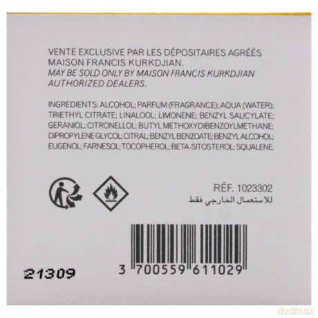 Maison Francis Kurkdjian Aqua Vitae Cologne Forte - EDP - Volume: 70 ml unisex