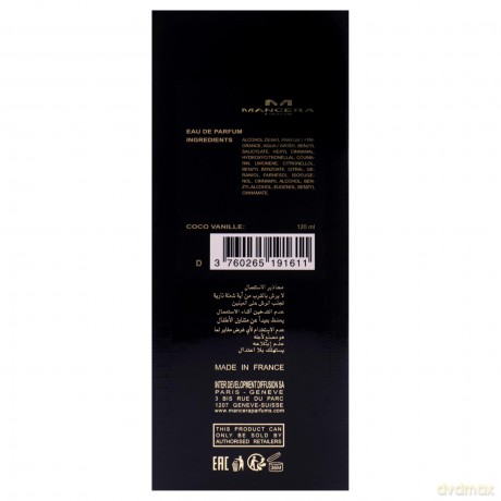 Mancera Coco Vanille - EDP - Volume: 120 ml for women